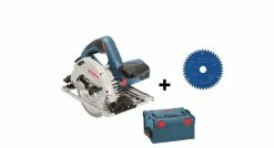Bosch GKS 55+ GCE Scie Circulaire En L-Boxx - 1350 W – 165 Mm Avec Lame De Scie Circulaire Supplémentaire