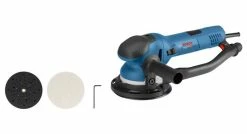 Bosch 0601257100 - Ponceuse Excentrique GET 75-150 Poignée, Clé Pour Vis à Six-pans, Déflecteur, Connexion D'aspirateur, Feuille Abrasive, Plateau - 0601257100