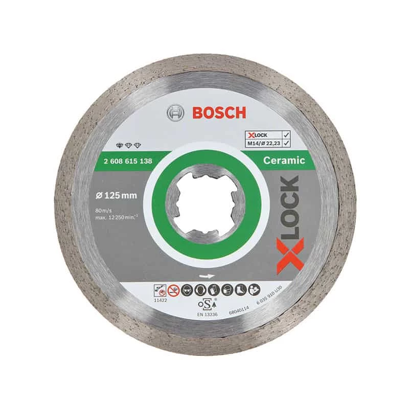 BOSCH Disque Diamant X-LOCK 125mm - Standard For Ceramic 1 BOSCH Disque Diamant X-LOCK 125mm - Standard For Ceramic