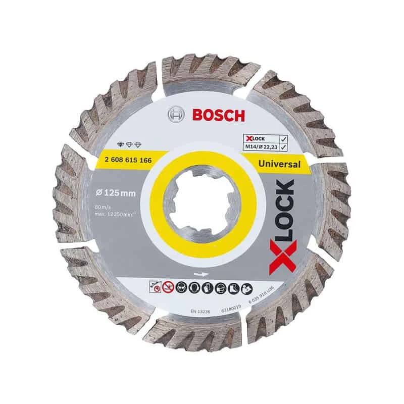 BOSCH Disque à Tronçonner Diamanté X-Lock Standard Universel 125mm 1 BOSCH Disque à Tronçonner Diamanté X-Lock Standard Universel 125mm